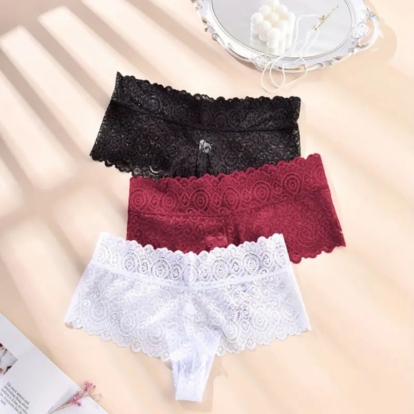 Other - 2 Pc Floral Lace Panties Set